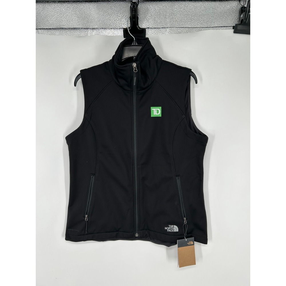 The North Face Ridgewall Soft‎ Shell Vest Womens Large TD Bank Sleeveless Jacket